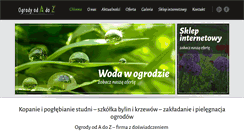 Desktop Screenshot of ogrodyodadoz.pl